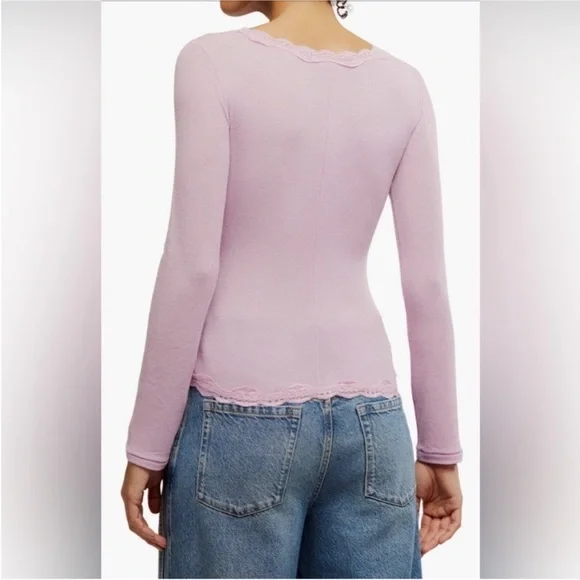 Free People Intimately Big Love cardi plum blossom NWT -XS - Picture 3 of 3